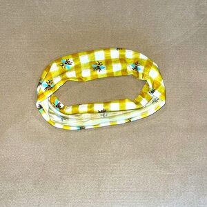 Plaid Bee Headband